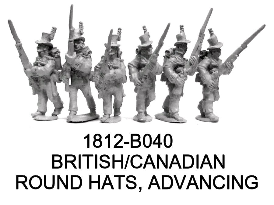 British/Canadian Line Round Hats, Advancing