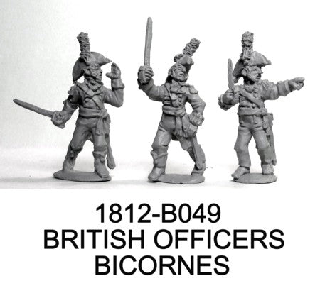 British Officers, Bicornes