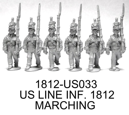 US Regulars, 1812 Uniform, Marching