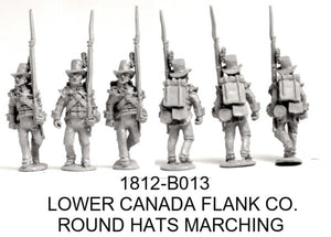 Lower Canada Militia Flank Co. RH, Marching