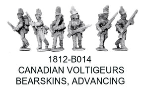 Canadian Voltigeurs, Bearskins, Advancing