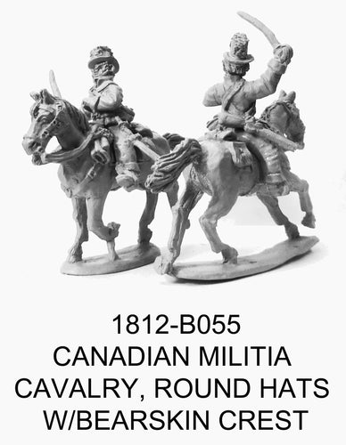 Canadian Militia Cavalry Round Hats w/Crest