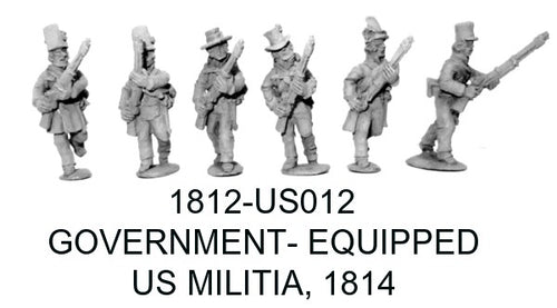 US Militia 1814, Govt Equip, Advancing