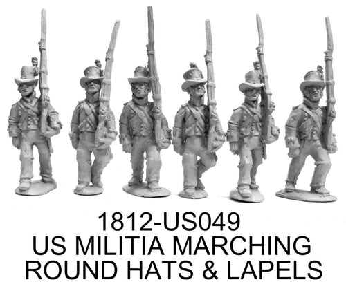 Unit - US Militia in Roundhat Marching