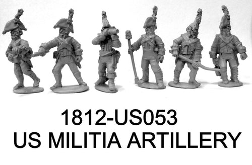 US Militia Artillerists in Bicorne