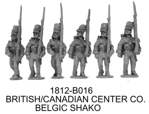 British Line, Belgic Shako, Marching