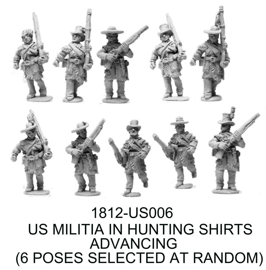 US Frontier Militia Advancing – Wee Wolf Miniatures