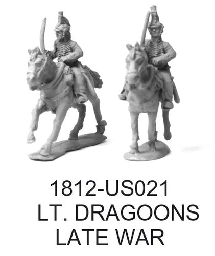 US Light Dragoons Late War, Mounted