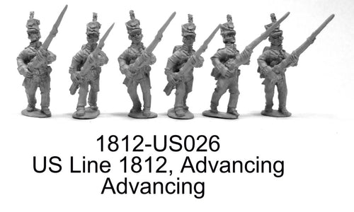 US Regulars, 1812 Uniform, Advancing